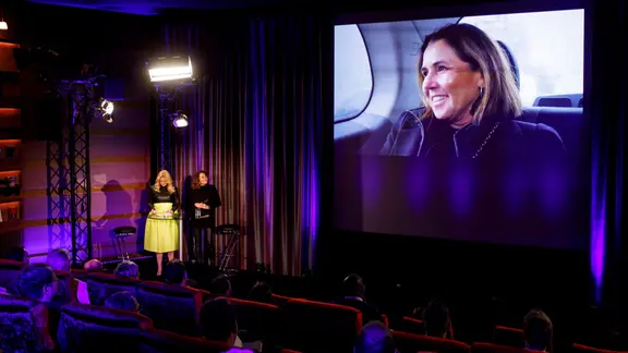 Deutschlands Head of Delegation Alexandra Wolfslast in einem Einspielfilm bei "Unser Lied für Rotterdam" 2020.