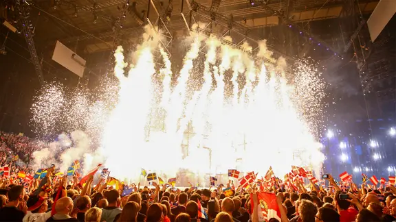 ESC Bühne beim Opening.