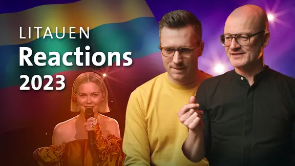 Monika Linkytė aus Litauen mit Benny und Douze Points.