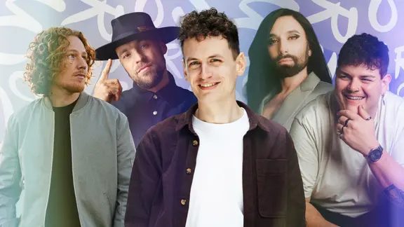 Michael Schulte, Max Mutzke, Daniel Kähler, Conchita Wurst und Isaak