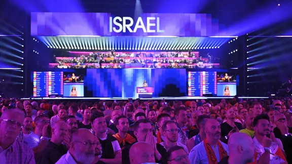 Israel reicht seine Punkte beim Finale der 68. Ausgabe des Eurovision Song Contest (ESC) in der Malmö Arena ein.