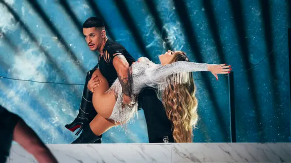 Melody auf der Bühne für Spanien in Basel