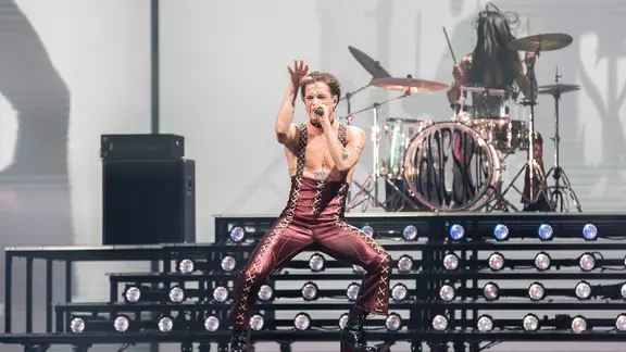 Måneskin (Italien) auf der Bühne.