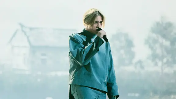 Die Band Katarsis auf der Bühne für Litauen in Basel 