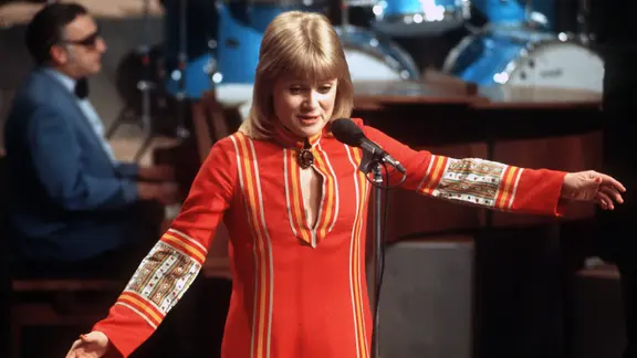 Gitte Haenning vertritt Deutschland 1973 beim Grand Prix und belegt den 8. Platz