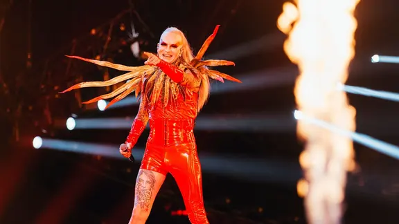 Lord of the Lost auf der Bühne in Liverpool.