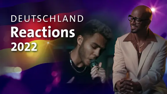 Sänger Malik Harris aus Deutschland mit Yared Dibaba.