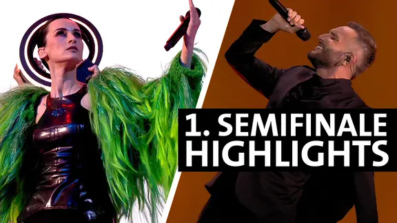 Die Sängerin von Go_A und der Sänger Vasil.