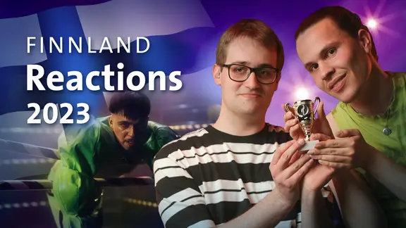 Käärijä aus Finnland mit Marcel Stober und Broder Breese.