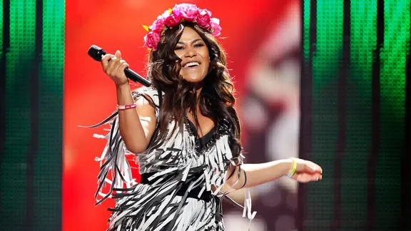 Gaitana aus der Ukraine auf der Bühne