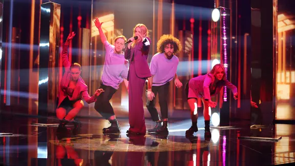 Felicia Lu bei den Proben des deutschen ESC-Vorentscheids Germany 12 Points 2022.