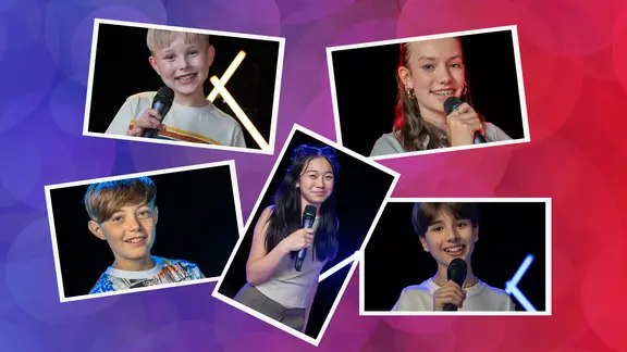 Bjarne, Greta, Franz, Bellamore und Julius wollen für Deutschland zum Junior ESC 2024.