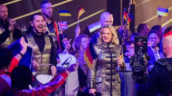 Barbara Schöneberger eröffnet den ESC Vorentscheid 2023.
