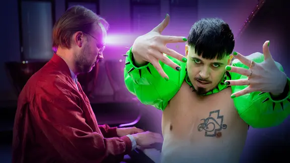 Albrecht Schrader mit Käärijä aus Finnland