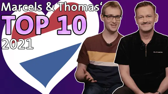 Marcel Stober und Thomas Mohr neben einem Herzchen mit Niederlande-Flagge.