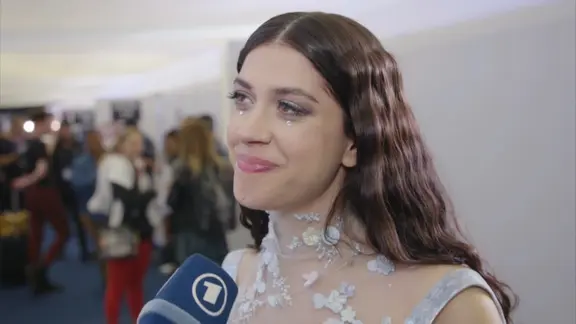 Katerine Duska aus Griechenland backstage beim ESC 2019 in Tel Aviv.