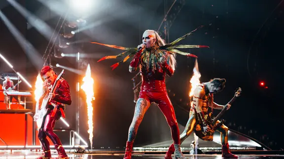 Lord of Lost auf der Bühne in Liverpool.