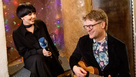 Sängerin Monika Liu zusammen mit Stefan Spiegel.