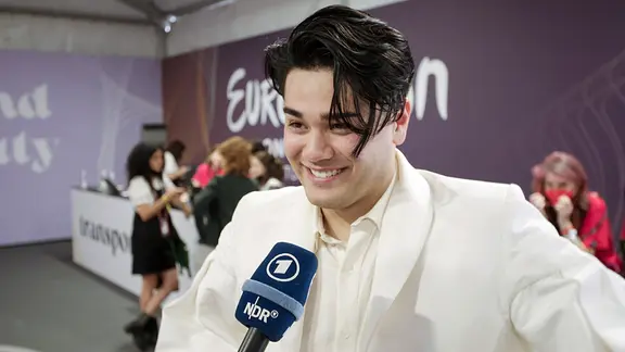 Sheldon Riley aus Australien im Backstage-Bereich des ESC 2022.