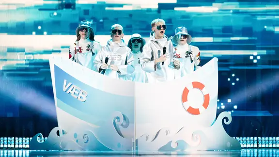 VÆB auf der Bühne für Island in der St. Jakobshalle