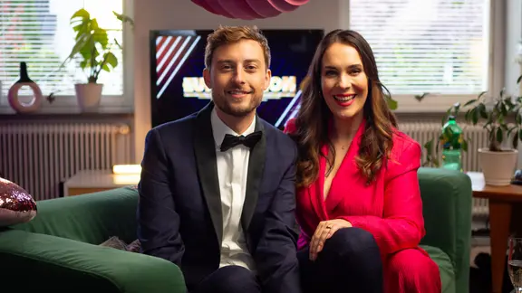 Alina und Consi bei der dritten Sendung von "Alles Eurovision".