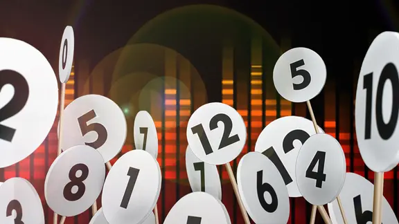 Schilder mit Ziffern