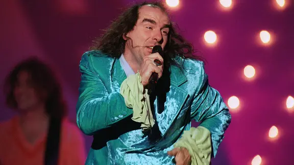 Guildo Horn beim Eurovision Song Contest 1998 . Er belegt den 7. Platz.