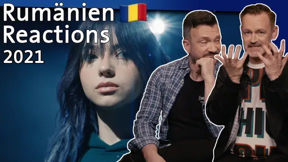 Rumäniens Sängerin Roxen mit Irving Wolther und Thomas Mohr.