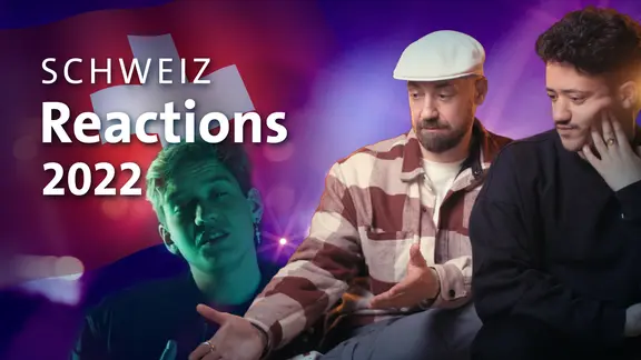 Sänger Marius Bear aus der Schweiz mit Bürger Lars Dietrich und Sean Grimm.