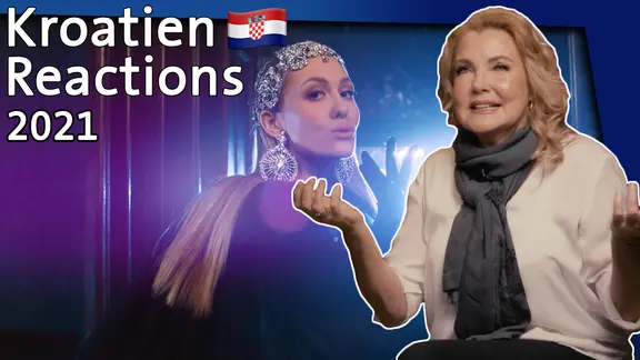 Jane Comerford mit Kroatiens Sängerin Albina.