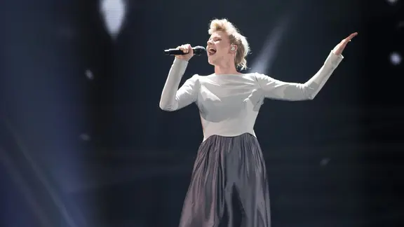 Levina auf der ESC-Bühne in Kiew.