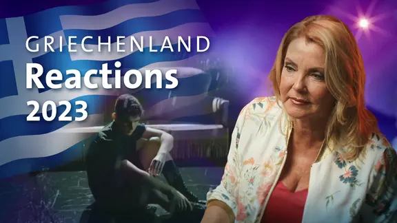 Victor Vernicos aus Griechenland mit Jane Comerford.