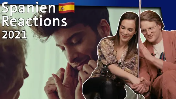 Alina Stiegler und Stefan Spiegel mit dem spanischen Sänger Blas Cantó.